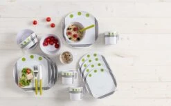 Berger Dots Melamin Geschirr-Set 16-tlg. Rot