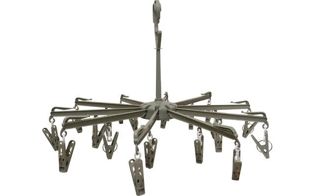 Mini-Wäschespinne Kunststoff 10-armig Inkl. Klammern – Bild 2