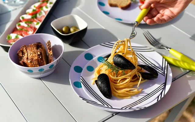 Berger Dots Melamin Geschirr-Set 16-tlg. Grün - Image 6