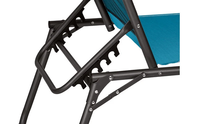 Berger Slimline Dreibein Sonnenliege Hellblau - Image 4